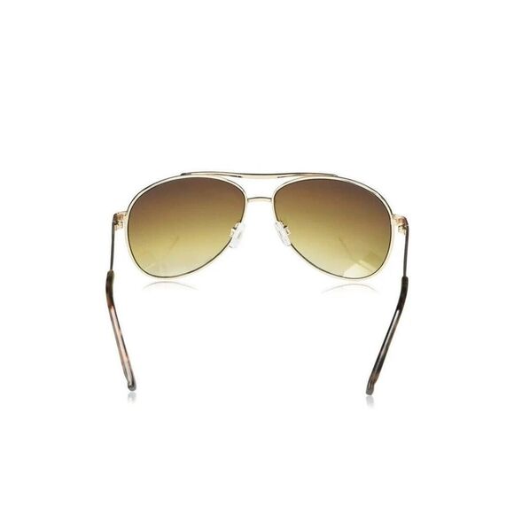 Jessica Simpson J106 GLD Aviator Sunglasses Gold Tone Brown Sunnies Shades - Picture 5 of 13